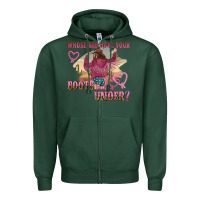 Sports Green whose bed have youre boots been under Zipper Hoodie - NancyCooperArtShop