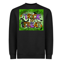 Black trick or treat tumbler Heavyweight Sweatshirt - BundleAndBundleShop