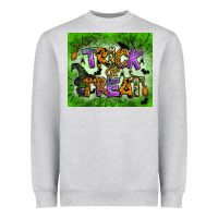Heather Grey trick or treat tumbler Heavyweight Sweatshirt - BundleAndBundleShop