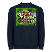 Navy trick or treat tumbler Heavyweight Sweatshirt - BundleAndBundleShop