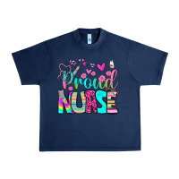 Navy proud nurse Urban Heavy Tee - BundleAndBundleShop