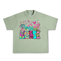 Oil Green proud nurse Urban Heavy Tee - BundleAndBundleShop