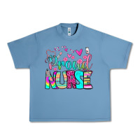 Pebble Blue proud nurse Urban Heavy Tee - BundleAndBundleShop