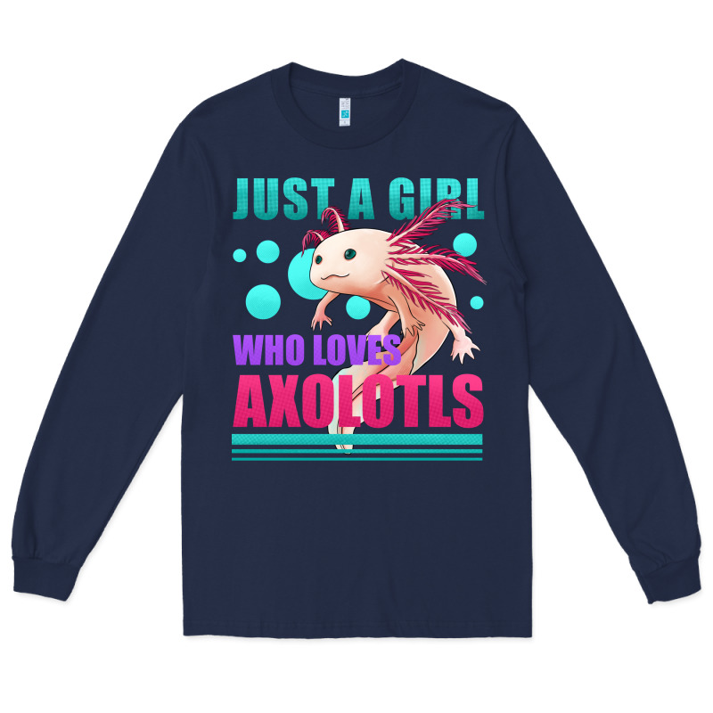 Just A Girl Who Loves Axolotls Long Sleeve Tee by Jasminsmagicworld | Teevron