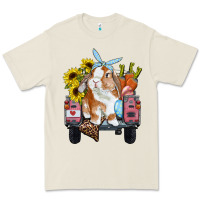 Bone easter truck with bunny sunflowers and eggs Premium Tee - RanaPortraitStore