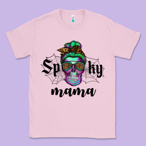 Spooky Mama Skull Classic Tee Designed By Ranaportraitstore
