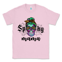 Bubblegum Pink spooky mama skull Classic Tee - RanaPortraitStore