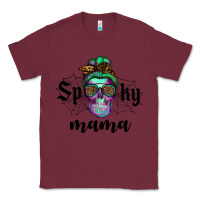 Burgundy spooky mama skull Classic Tee - RanaPortraitStore