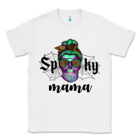 White spooky mama skull Classic Tee - RanaPortraitStore