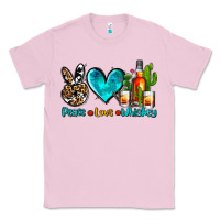 Bubblegum Pink peace love whiskey Classic Tee - AdoDesignShop
