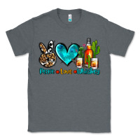 Charcoal Heather peace love whiskey Classic Tee - AdoDesignShop