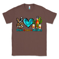 Chestnut peace love whiskey Classic Tee - AdoDesignShop