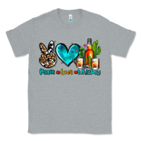 Heather Grey peace love whiskey Classic Tee - AdoDesignShop
