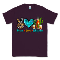Plum peace love whiskey Classic Tee - AdoDesignShop