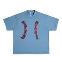 Pebble Blue ball stitch Urban Heavy Tee - AdoDesignShop