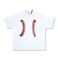 White ball stitch Urban Heavy Tee - AdoDesignShop
