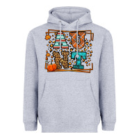 Heather Grey Fall Autumn Leopard Aunt Heavyweight Hoodie - LillyAllenDesigns