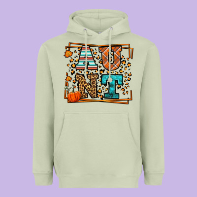 Fall Autumn Leopard Aunt Heavyweight Hoodie Designed By Lillyallendesigns