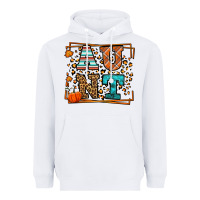 White Fall Autumn Leopard Aunt Heavyweight Hoodie - LillyAllenDesigns