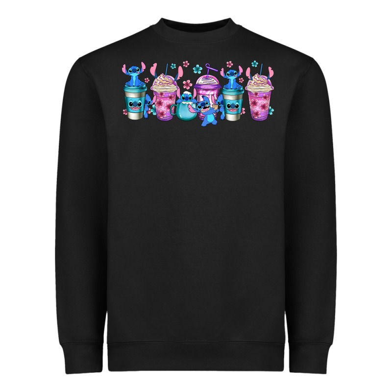 Stitch Coffee Cups Libbey Glass Heavyweight Sweatshirt by Jasminsmagicworld | Teevron