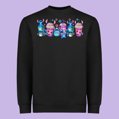 Stitch Coffee Cups Libbey Glass Heavyweight Sweatshirt Designed By Jasminsmagicworld