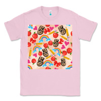Bubblegum Pink back to school seamless pattern 5 (3600x3600) Classic Tee - AdoDesignShop