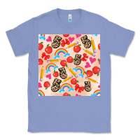 Colony Blue back to school seamless pattern 5 (3600x3600) Classic Tee - AdoDesignShop