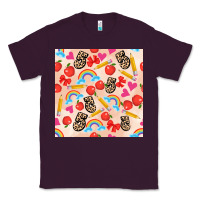 Plum back to school seamless pattern 5 (3600x3600) Classic Tee - AdoDesignShop