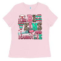Bubblegum Pink i like big veins and i cannot lie Ladies Tee - RanaPortraitStore