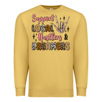 Antique Gold support local hustlers and dreamers Premium Sweatshirt - Artiststas