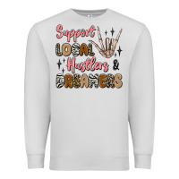 Dove Grey support local hustlers and dreamers Premium Sweatshirt - Artiststas