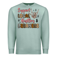 Seafoam support local hustlers and dreamers Premium Sweatshirt - Artiststas