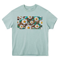 Arona leopard daisy Heavy Core Tee - RanaPortraitStore