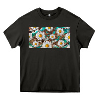 Asphalt leopard daisy Heavy Core Tee - RanaPortraitStore