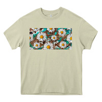 Mossy leopard daisy Heavy Core Tee - RanaPortraitStore