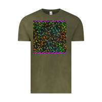 Vintage Olive halloween witch symbols seamless pattern Vintage Tee - BundleAndBundleShop