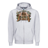 Heather Grey whose bed have your boots under cowboy western Zipper Hoodie - NancyCooperArtShop