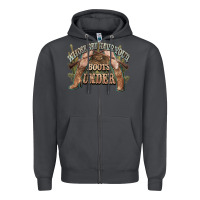 Smoke whose bed have your boots under cowboy western Zipper Hoodie - NancyCooperArtShop