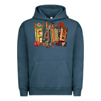 Pigment Midnight Navy i love fall most of all Urban Hoodie - CowGirlArtShop