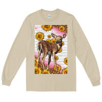 Mushroom Western Cute Baby Deer Fawn Long Sleeve Tee - LillyAllenDesigns