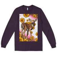 Western Cute Baby Deer Fawn Long Sleeve Tee | Teevron
