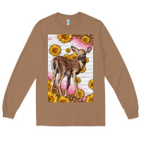 Toasted Coconut Western Cute Baby Deer Fawn Long Sleeve Tee - LillyAllenDesigns