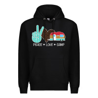 Black Peace Love Camp Premium Hoodie - Bettercallsaul