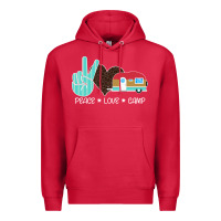 Cardinal Peace Love Camp Premium Hoodie - Bettercallsaul