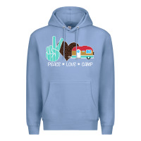 Colony Blue Peace Love Camp Premium Hoodie - Bettercallsaul