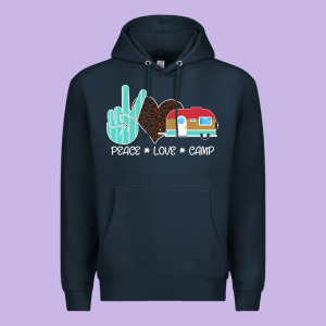 Peace Love Camp Premium Hoodie Designed By Bettercallsaul