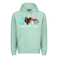 Seafoam Peace Love Camp Premium Hoodie - Bettercallsaul