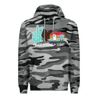 Slate Camo Peace Love Camp Premium Hoodie - Bettercallsaul