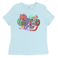 Baby Blue gastro crew Ladies Tee - RanaPortraitStore