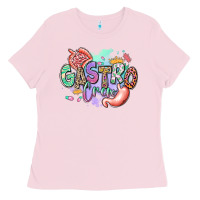 Bubblegum Pink gastro crew Ladies Tee - RanaPortraitStore